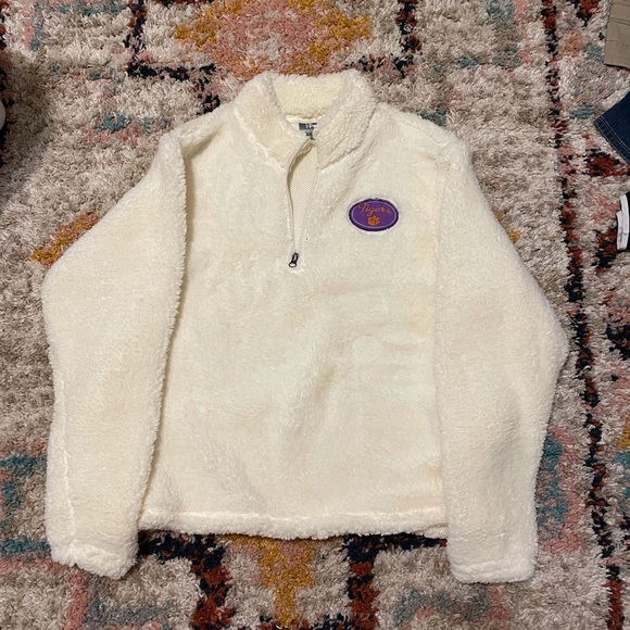 clemson sherpa pullover